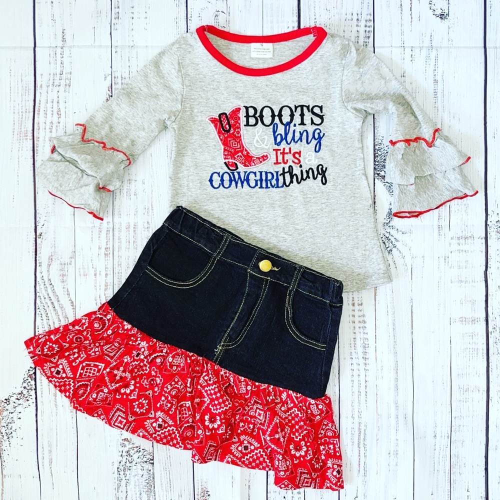 Toddler cowgirl set